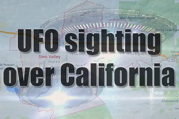 ufo sighting over california