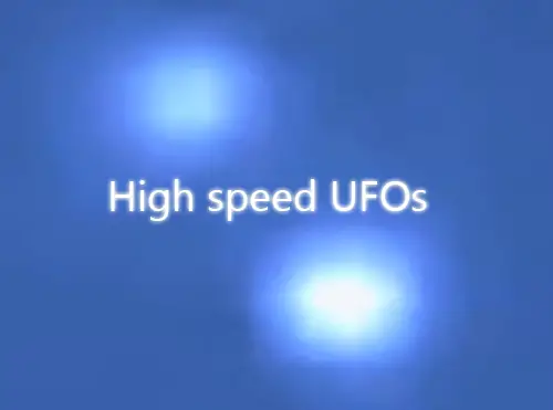high speed ufos