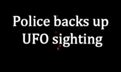 police UFO sightings