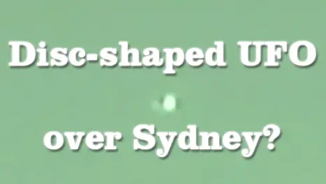 UFO Sydney UFO