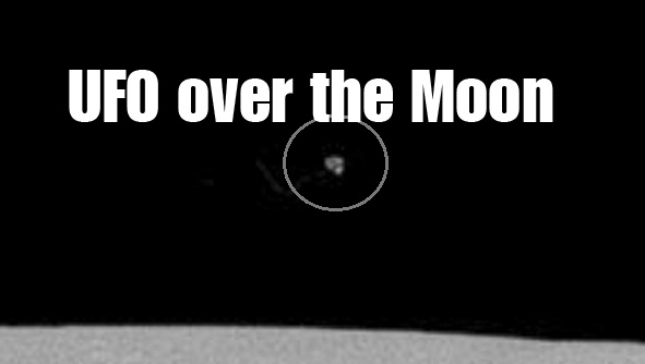 UFO over the Moon