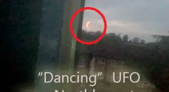 Ball of light dancing over Northampton, UK 1-Jun-2014