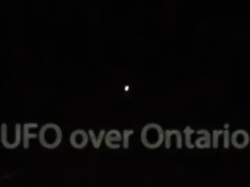 ufo over ontario