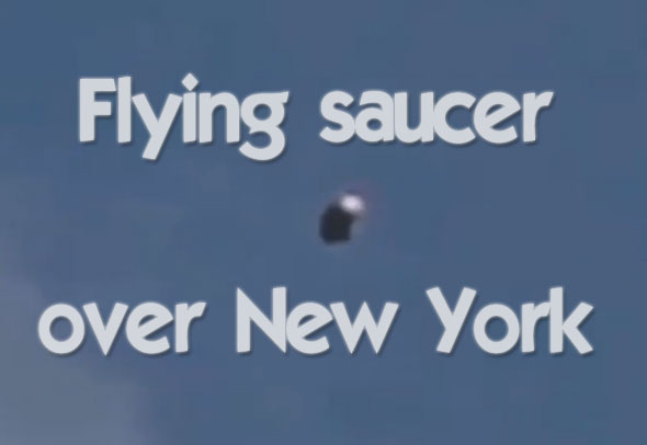 flying saucer over new york