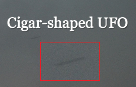Cigar-shaped UFO