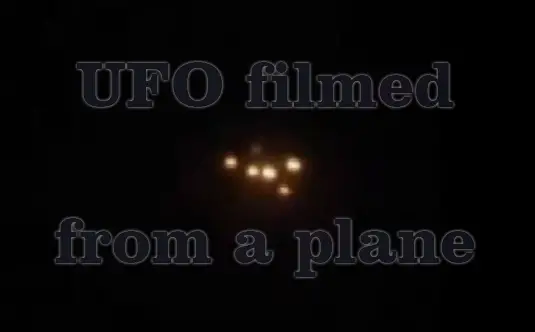 UFO from a plane UK