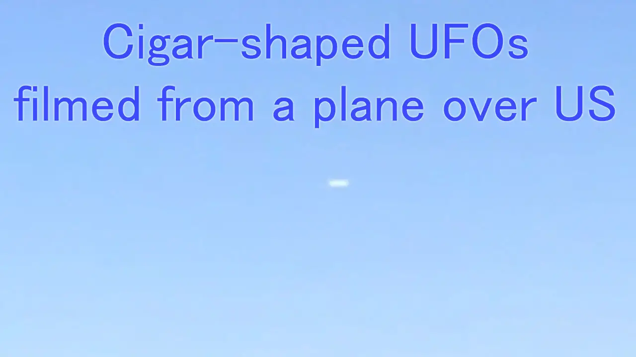 Cigar-shaped UFO filmed from a plane from Massachusetts to Florida ...