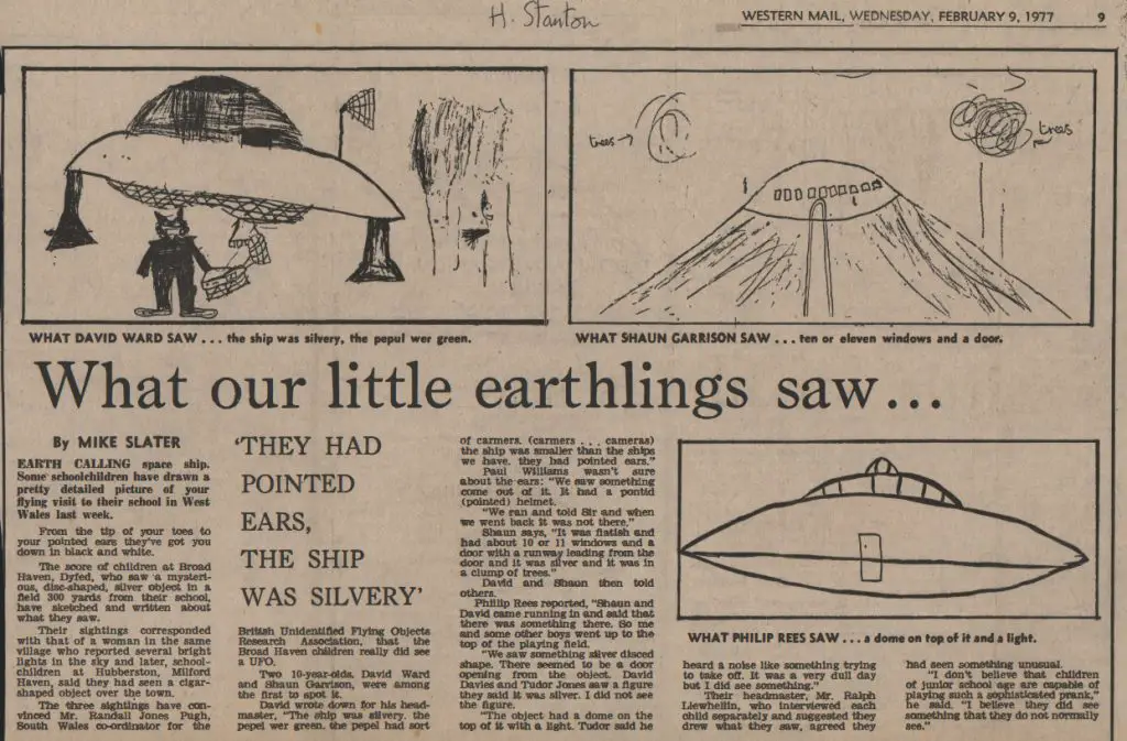 1977 West Wales UFO Landing