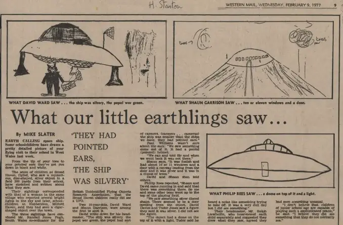 1977 West Wales UFO Landing