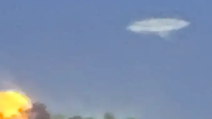 UFO sighting over California
