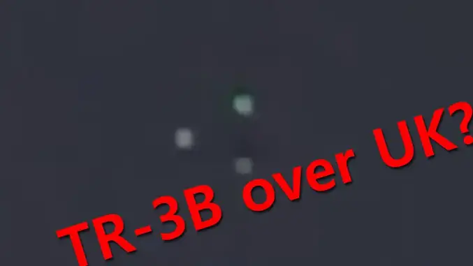 TR-3B UFO sighting over Halifax, West Yorkshire, UK