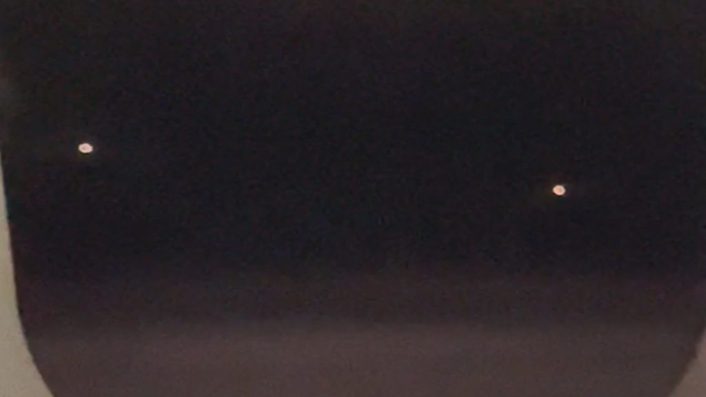 UFOs filmed from a plane over Boston