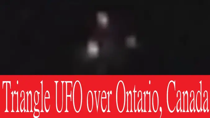 Ontario Canada triangle ufo sighting
