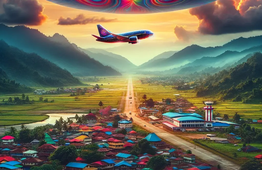 UFO over Airport